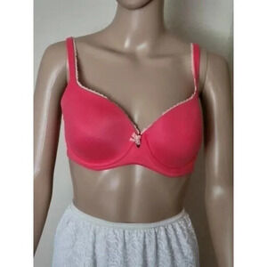 Victoria's Secret body by Victoria Bra Lined Demi padded red size 32DD